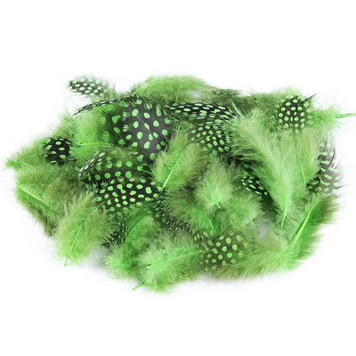 Mažos perlinės vištos fazano plunksnos Natūralios plunksnos dėmėtos, laisvos 5–8 cm plunksnos, skirtos amatams su baltais taškeliais, plunksnomis