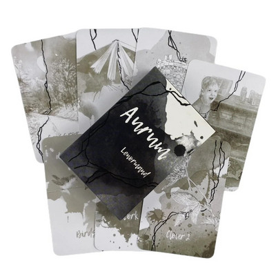 Vanastiilis Lenormandi ennustavad oraaklikaardid Taro ennustamispakk Inglise visiooni väljaande lauamäng peoks