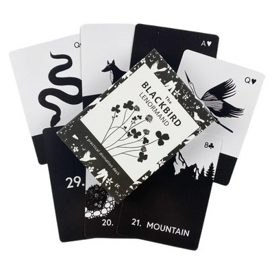 Vanastiilis Lenormandi ennustavad oraaklikaardid Taro ennustamispakk Inglise visiooni väljaande lauamäng peoks