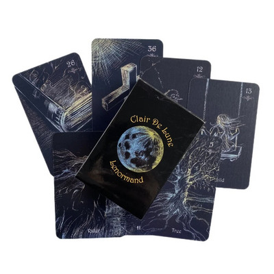 Vanastiilis Lenormandi ennustavad oraaklikaardid Taro ennustamispakk Inglise visiooni väljaande lauamäng peoks