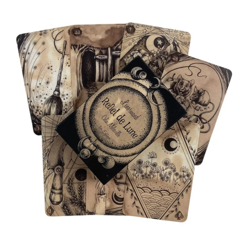 Vanastiilis Lenormandi ennustavad oraaklikaardid Taro ennustamispakk Inglise visiooni väljaande lauamäng peoks