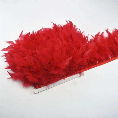 2 metra pahuljasto pureće perje Obrubljene rese za odjeću Vrpca Marabou perje na traci Pokrajine Šivanje Ukrasi za vjenčanje Diy