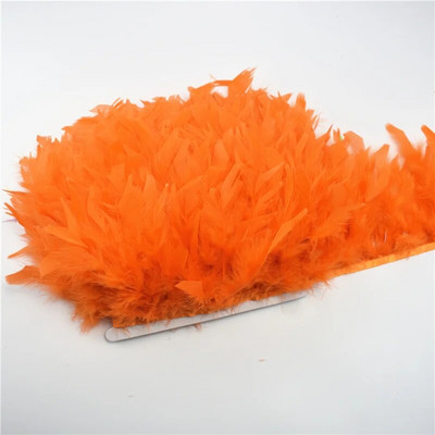 2 metra pahuljasto pureće perje Obrubljene rese za odjeću Vrpca Marabou perje na traci Pokrajine Šivanje Ukrasi za vjenčanje Diy