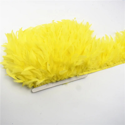 2 metra pahuljasto pureće perje Obrubljene rese za odjeću Vrpca Marabou perje na traci Pokrajine Šivanje Ukrasi za vjenčanje Diy