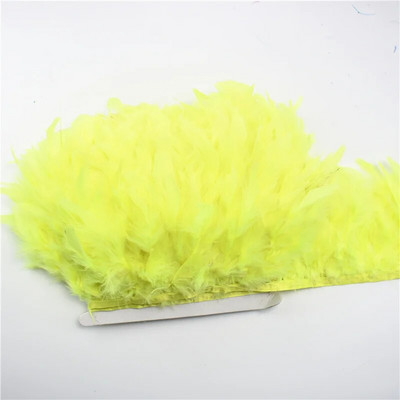 2 metra pahuljasto pureće perje Obrubljene rese za odjeću Vrpca Marabou perje na traci Pokrajine Šivanje Ukrasi za vjenčanje Diy