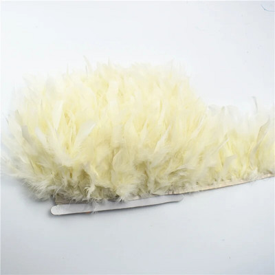 2 metra pahuljasto pureće perje Obrubljene rese za odjeću Vrpca Marabou perje na traci Pokrajine Šivanje Ukrasi za vjenčanje Diy