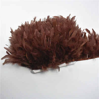 2 metra pahuljasto pureće perje Obrubljene rese za odjeću Vrpca Marabou perje na traci Pokrajine Šivanje Ukrasi za vjenčanje Diy