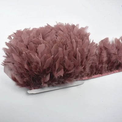 2 metra pahuljasto pureće perje Obrubljene rese za odjeću Vrpca Marabou perje na traci Pokrajine Šivanje Ukrasi za vjenčanje Diy