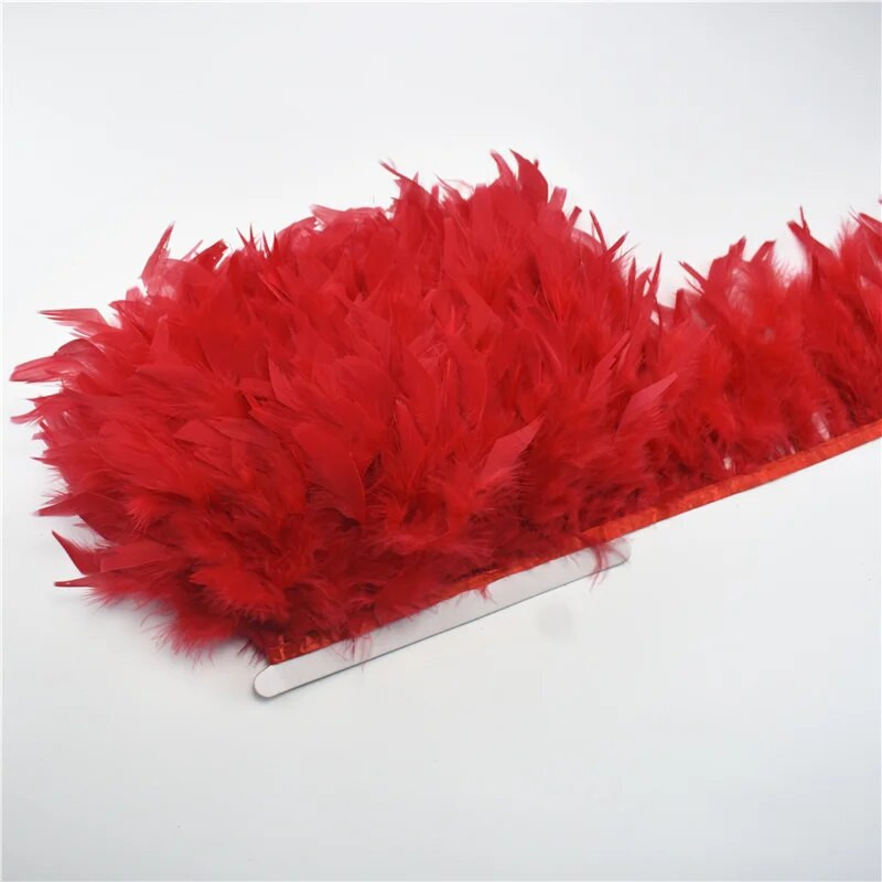 2 metra pahuljasto pureće perje Obrubljene rese za odjeću Vrpca Marabou perje na traci Pokrajine Šivanje Ukrasi za vjenčanje Diy