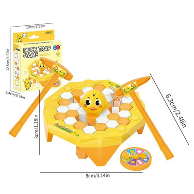 Mini capcană pentru pinguini jucărie de spart gheața de familie, salvați jocul de pinguini, divertisment interactiv pentru părinte-copil, joc de masă pentru interior, jucărie pentru copii