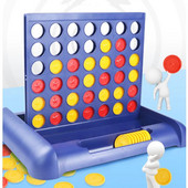 Connect 4 Intr-o linie Joc de masă Jucării educaționale pentru copii Petrecere clasică Șah Jucărie de familie Puzzle educațional timpuriu Cadou de gândire