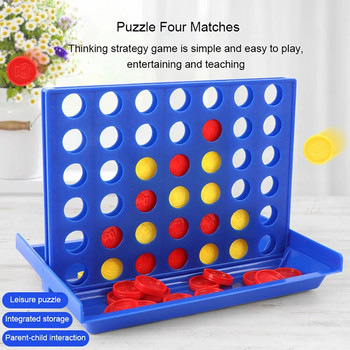 Connect 4 In A Line Επιτραπέζιο Παιχνίδι Παιδικά Εκπαιδευτικά Παιχνίδια Classic Party Chess Family Toy Early Educational Puzzle Thinking Gift