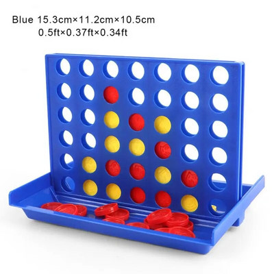 Connect 4 Intr-o linie Joc de masă Jucării educaționale pentru copii Petrecere clasică Șah Jucărie de familie Puzzle educațional timpuriu Cadou de gândire