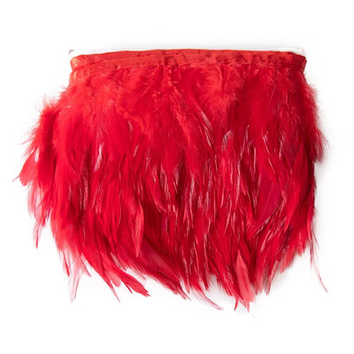 1 m prirodna bijela piletina pijetlovo perje obrubljen rese 10-15 cm perjanica fazana vrpca Juju šešir Rukotvorina šivanje Ukrasi za tapiserije