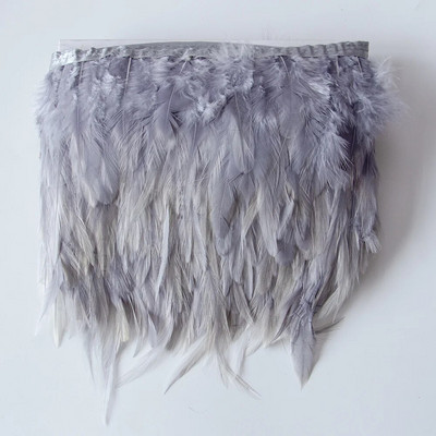 1 m prirodna bijela piletina pijetlovo perje obrubljen rese 10-15 cm perjanica fazana vrpca Juju šešir Rukotvorina šivanje Ukrasi za tapiserije