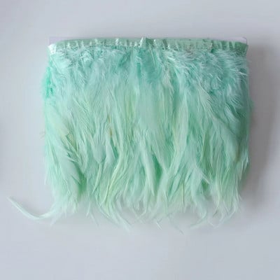 1 m prirodna bijela piletina pijetlovo perje obrubljen rese 10-15 cm perjanica fazana vrpca Juju šešir Rukotvorina šivanje Ukrasi za tapiserije