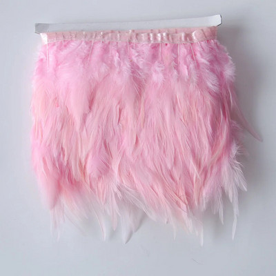 1 m prirodna bijela piletina pijetlovo perje obrubljen rese 10-15 cm perjanica fazana vrpca Juju šešir Rukotvorina šivanje Ukrasi za tapiserije