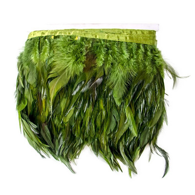 1 m prirodna bijela piletina pijetlovo perje obrubljen rese 10-15 cm perjanica fazana vrpca Juju šešir Rukotvorina šivanje Ukrasi za tapiserije