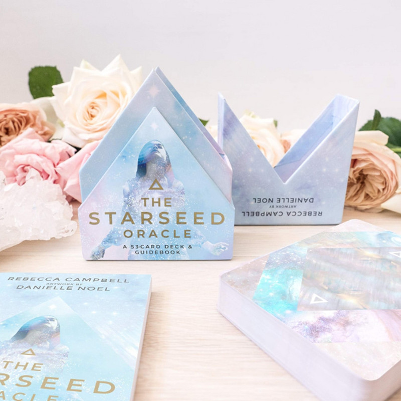 „Oracle Cards Deck“ stalo žaidimas anglų kalba, skirtas šeimos dovanų vakarėliui, žaidžiant Taro kortų stalo žaidimus Pramogos