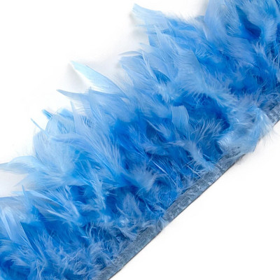 1 jardi pehme valge kalkuni sulgedega äärislint 10-15 cm kohev, naturaalne sulgedest äärepits pulmakleidi kaunistamiseks.
