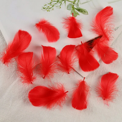 4-8 εκ. Φτερά χήνας Φυσικό Φτερό Swan Samll Diy Color Flutter Plume Stage Στολισμός Γάμου Floating Plumas Spatter Balloon