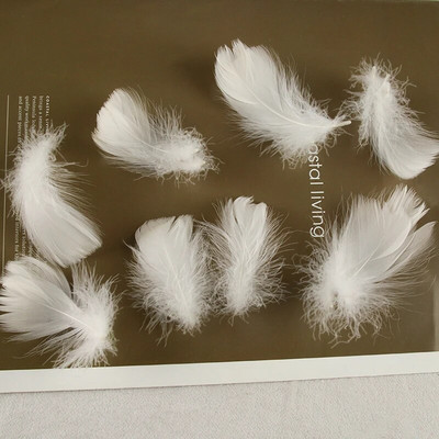 4-8 εκ. Φτερά χήνας Φυσικό Φτερό Swan Samll Diy Color Flutter Plume Stage Στολισμός Γάμου Floating Plumas Spatter Balloon