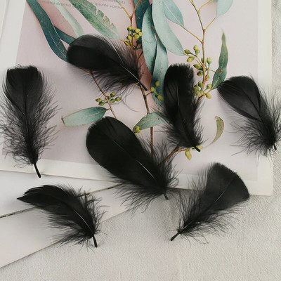 4-8 εκ. Φτερά χήνας Φυσικό Φτερό Swan Samll Diy Color Flutter Plume Stage Στολισμός Γάμου Floating Plumas Spatter Balloon