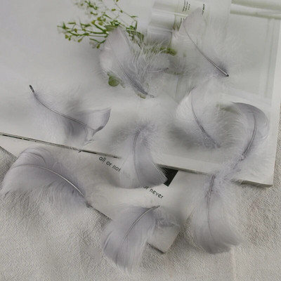 4-8 εκ. Φτερά χήνας Φυσικό Φτερό Swan Samll Diy Color Flutter Plume Stage Στολισμός Γάμου Floating Plumas Spatter Balloon