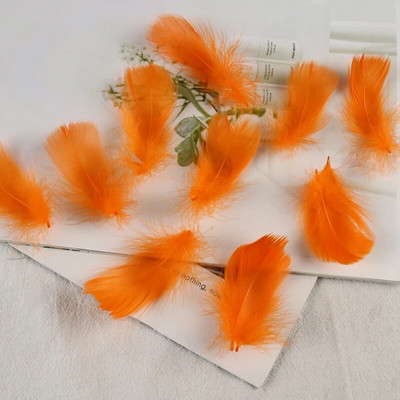 4-8 εκ. Φτερά χήνας Φυσικό Φτερό Swan Samll Diy Color Flutter Plume Stage Στολισμός Γάμου Floating Plumas Spatter Balloon