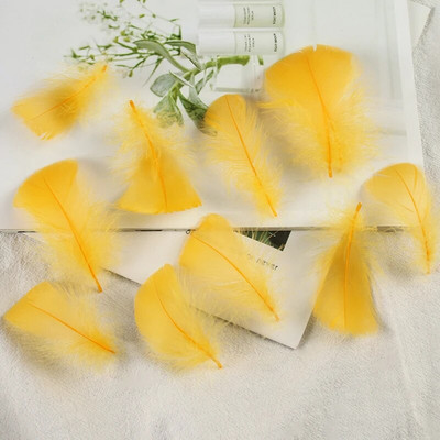 4-8 εκ. Φτερά χήνας Φυσικό Φτερό Swan Samll Diy Color Flutter Plume Stage Στολισμός Γάμου Floating Plumas Spatter Balloon