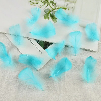 4-8 εκ. Φτερά χήνας Φυσικό Φτερό Swan Samll Diy Color Flutter Plume Stage Στολισμός Γάμου Floating Plumas Spatter Balloon