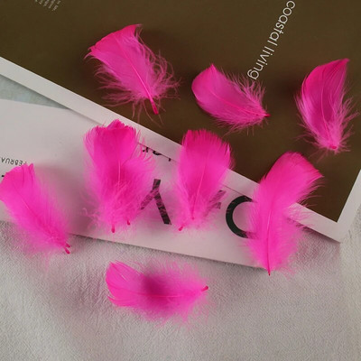 4-8 εκ. Φτερά χήνας Φυσικό Φτερό Swan Samll Diy Color Flutter Plume Stage Στολισμός Γάμου Floating Plumas Spatter Balloon