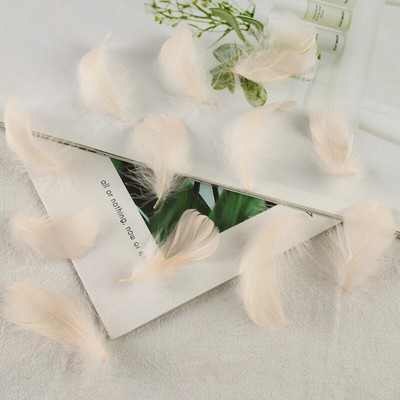 4-8 εκ. Φτερά χήνας Φυσικό Φτερό Swan Samll Diy Color Flutter Plume Stage Στολισμός Γάμου Floating Plumas Spatter Balloon