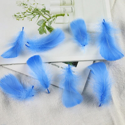 4-8 εκ. Φτερά χήνας Φυσικό Φτερό Swan Samll Diy Color Flutter Plume Stage Στολισμός Γάμου Floating Plumas Spatter Balloon