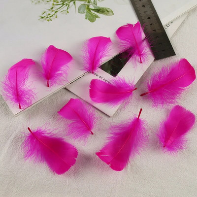 4-8 εκ. Φτερά χήνας Φυσικό Φτερό Swan Samll Diy Color Flutter Plume Stage Στολισμός Γάμου Floating Plumas Spatter Balloon