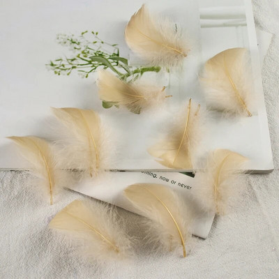 4-8 εκ. Φτερά χήνας Φυσικό Φτερό Swan Samll Diy Color Flutter Plume Stage Στολισμός Γάμου Floating Plumas Spatter Balloon