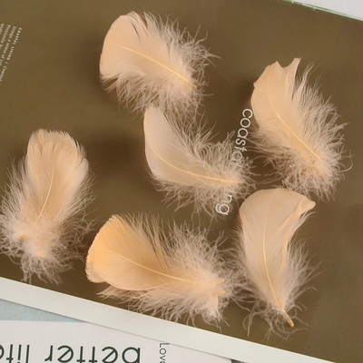 4-8 εκ. Φτερά χήνας Φυσικό Φτερό Swan Samll Diy Color Flutter Plume Stage Στολισμός Γάμου Floating Plumas Spatter Balloon