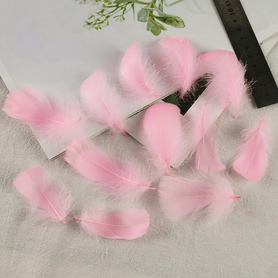 4-8 εκ. Φτερά χήνας Φυσικό Φτερό Swan Samll Diy Color Flutter Plume Stage Στολισμός Γάμου Floating Plumas Spatter Balloon