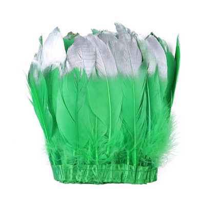 Veleprodaja Zlatno Srebrno guščje perje Obrub resama Ukrasi vjenčanica Perje za rukotvorine Traka od guščijeg perja Diy dodaci