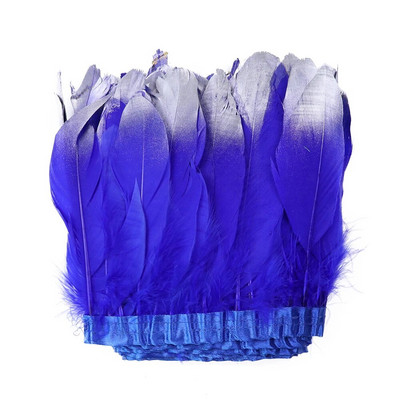 Veleprodaja Zlatno Srebrno guščje perje Obrub resama Ukrasi vjenčanica Perje za rukotvorine Traka od guščijeg perja Diy dodaci