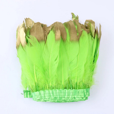 Veleprodaja Zlatno Srebrno guščje perje Obrub resama Ukrasi vjenčanica Perje za rukotvorine Traka od guščijeg perja Diy dodaci