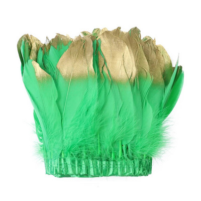 Veleprodaja Zlatno Srebrno guščje perje Obrub resama Ukrasi vjenčanica Perje za rukotvorine Traka od guščijeg perja Diy dodaci