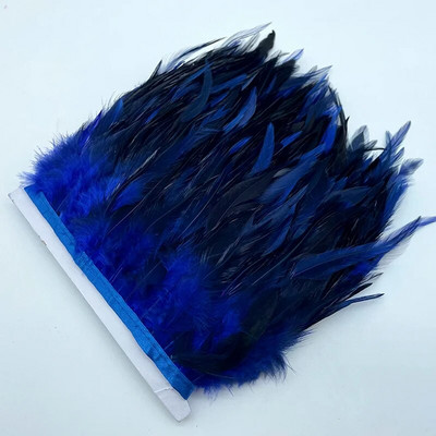 Panglică cu pene de fazan colorate natural de 1M, cusut cu pene de Crăciun, îmbrăcăminte pentru petrecere, lucrat manual, artizanat de nuntă, decor plume