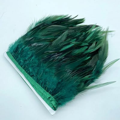 Panglică cu pene de fazan colorate natural de 1M, cusut cu pene de Crăciun, îmbrăcăminte pentru petrecere, lucrat manual, artizanat de nuntă, decor plume