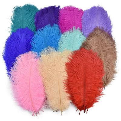 10 buc. pene de strut pentru lucrari de ac 15-20 cm 6-8" pene albe de strut bricolaj artizanat carnaval accesorii nunta decorare