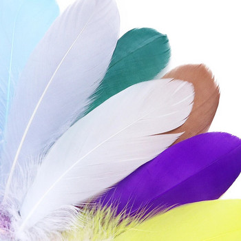10-15 εκ. Φτερά λευκής χήνας για χειροτεχνίες Soft Float Swan Feather Κοσμήματα Κατασκευή Αξεσουάρ Γάμου Διακόσμηση Χειροτεχνία Πλούσια