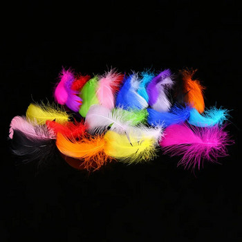 Цветни пера 3-8 см малки плаващи гъши пера Декор на фестивална сцена Направи си сам ръчно изработени бижута Аксесоари за дрехи Консумативи