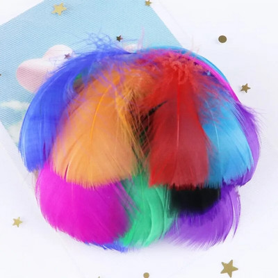 Pene colorate 3-8cm Penne plutitoare mici de gâscă Decor de scenă pentru festivaluri DIY bijuterii lucrate manual Accesorii pentru îmbrăcăminte