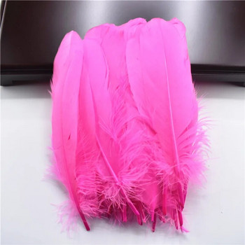 Shell Pink Hard Stick Естествени гъши пера за дрехи 5-7\