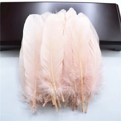 Shell roz pene de gâscă naturală pentru haine 5-7"/12-18cm Accesorii pentru decorarea casei Pene pentru bijuterii